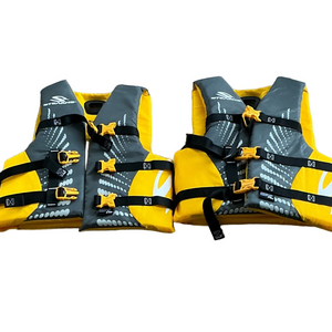 Stearns Yellow and Gray Youth Life Jackets -TWO